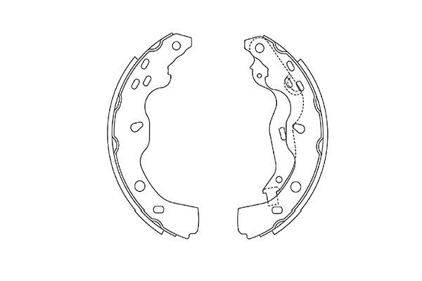 KAVO PARTS Piduriklotside komplekt BS-8936